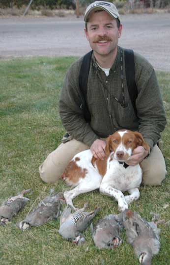 Chukar hunting with a brittany
