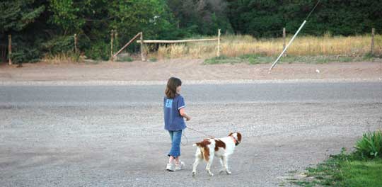 Sarah Walking Annie